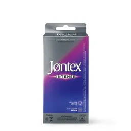 Preservativo Masculino Jontex Intense Lubrificado Especial Flavorizado Menta 4 Unidades