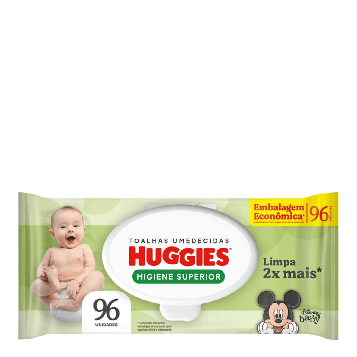 Lenço Umedecido Huggies Higiene Superior 96 Unidades