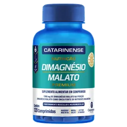 Di-Magnesio Malato 1300mg Catarinense Premium 120 Comprimidos