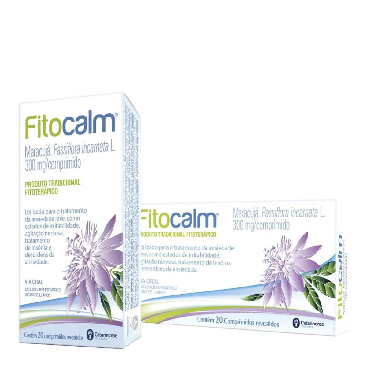 Calmante Fitocalm 300mg 20 Comprimidos