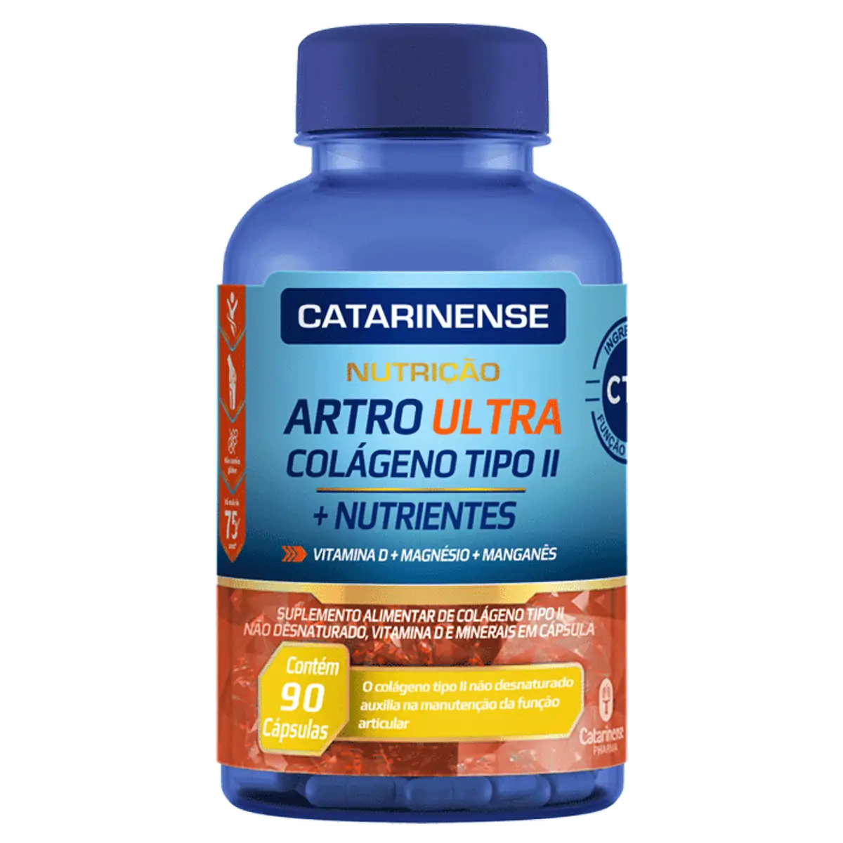 Colágeno Artro Ultra Tipo II Catarinense 90 Cápsulas Gelatinosas
