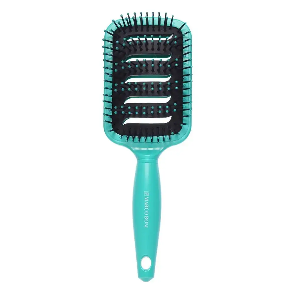 Escova de Cabelo Raquete Almofada Vazada - Marco Boni - Roxa