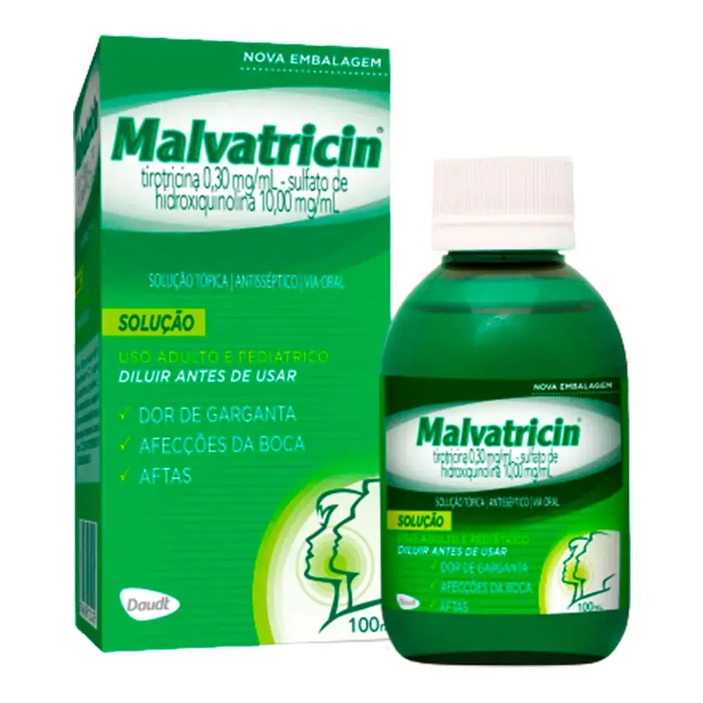 Enxaguante Bucal Malvatricin 100ml