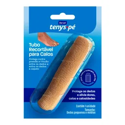 Tubo Recortável para Calos Tenys Pé Tamanho P/M 1 Unidade