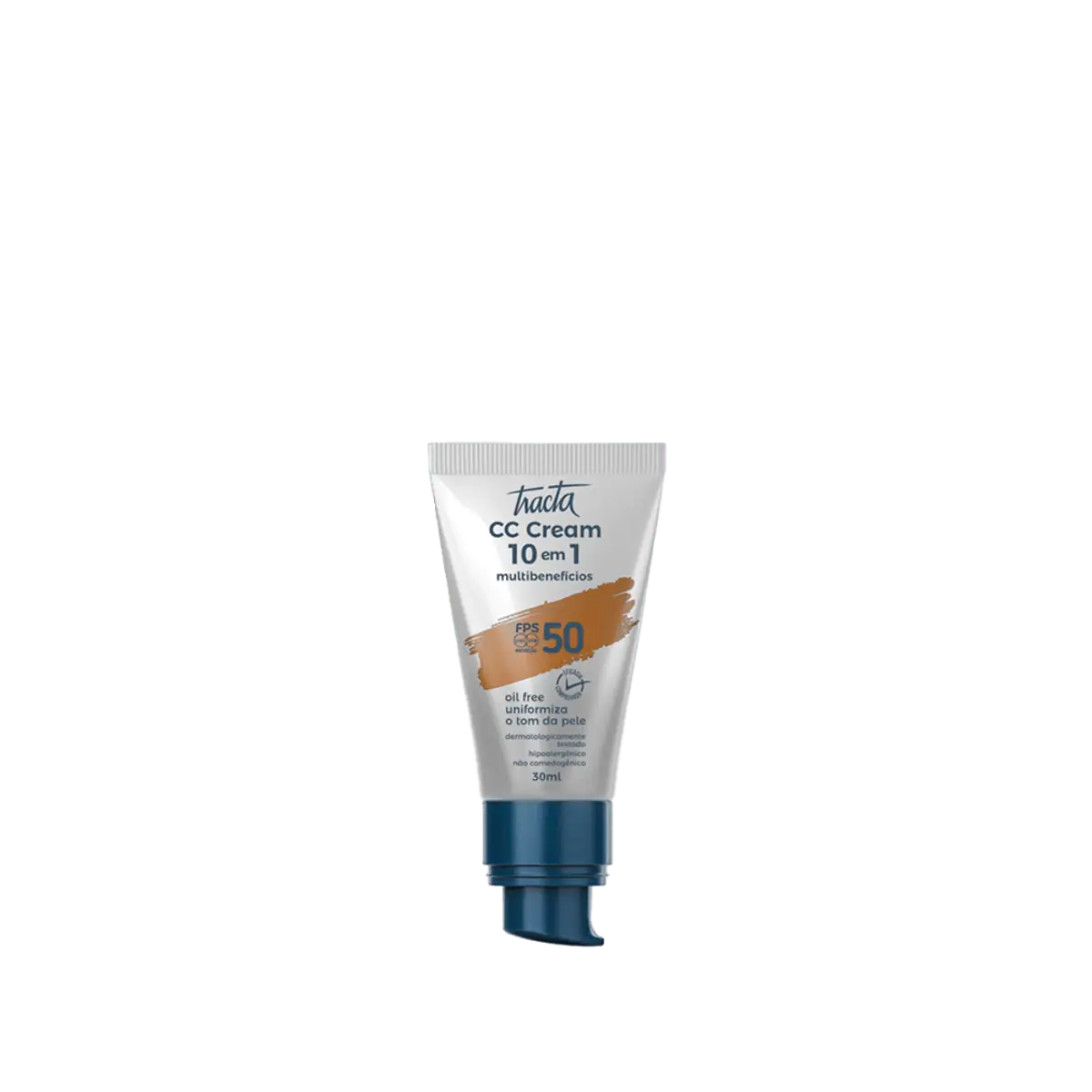 Tracta 10 em 1 Multibenefícios FPS50 - CC Cream 30ml - Tcream04