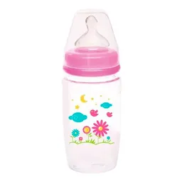 Mamadeira Neopan Pansuper Ortodôntica Rosa 300ml
