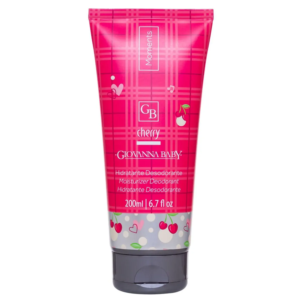 Loção Hidratante Desodorante Giovanna Baby Moments Cherry 200ml