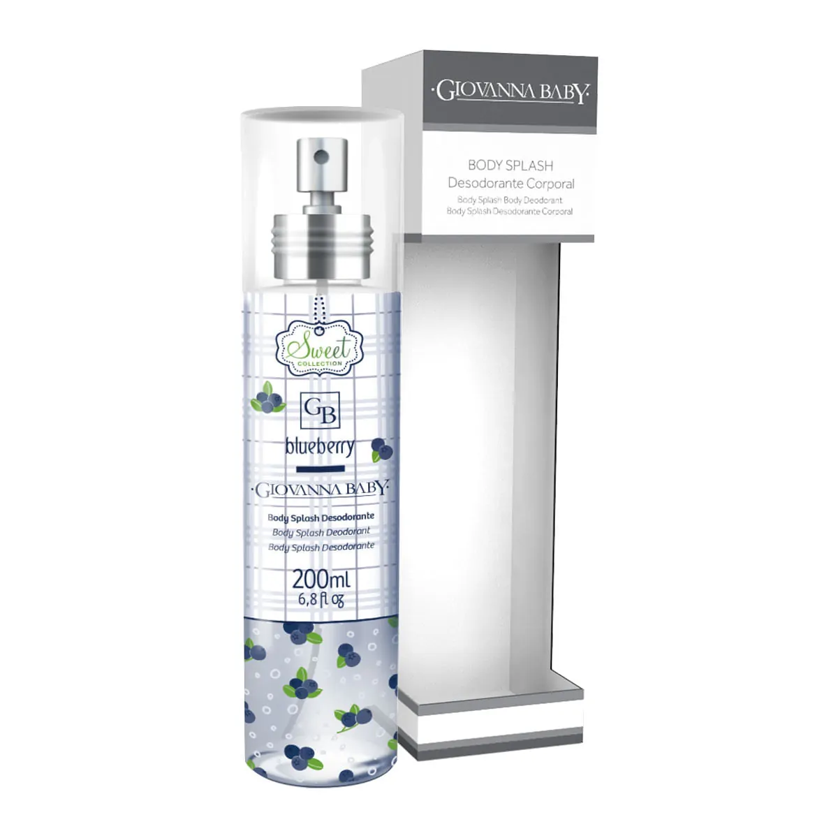Body Splash Giovanna Baby Premium Blueberry 200ml