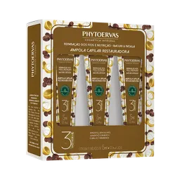 Ampola para Cabelos Reparação dos Fios e Nutrição Bacuri e Patauá Phytoervas 3/15ml