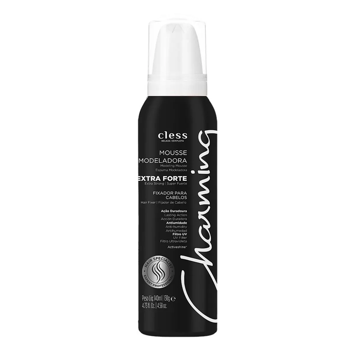 Mousse Modelador para Cabelos Charming Special Black 140ml