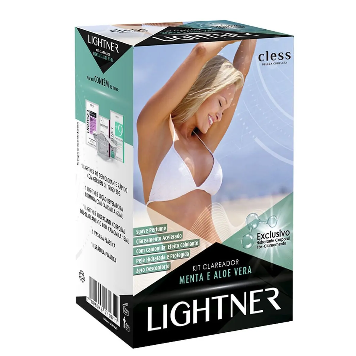 Lightner Kit Descolorante para pelos Menta e Aloe Vera