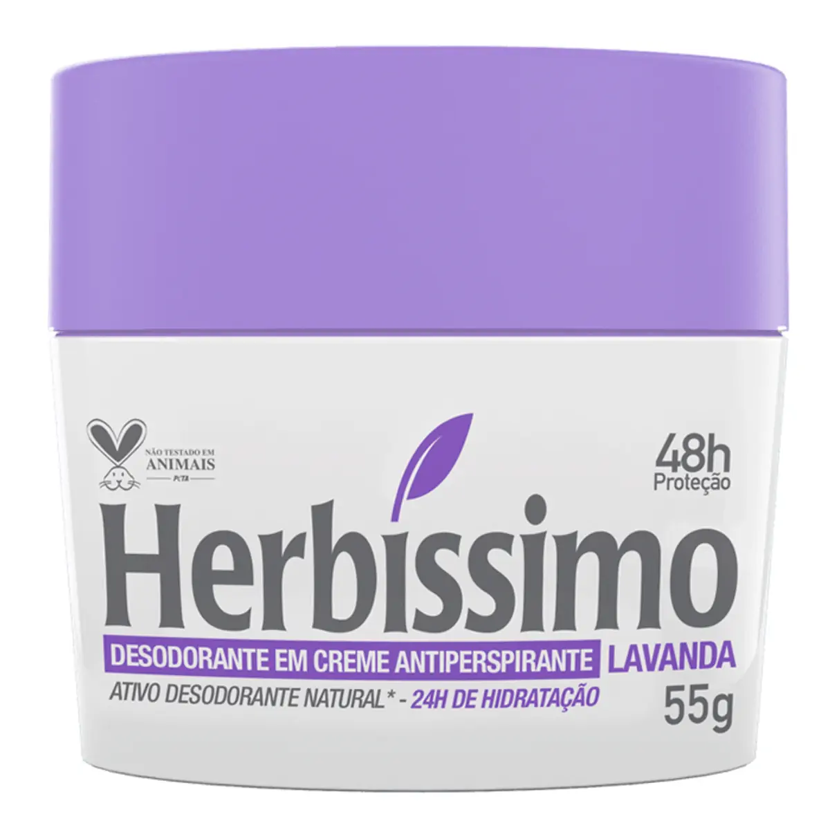 Desodorante Creme Antitranspirante Lavanda Herbissimo 55G