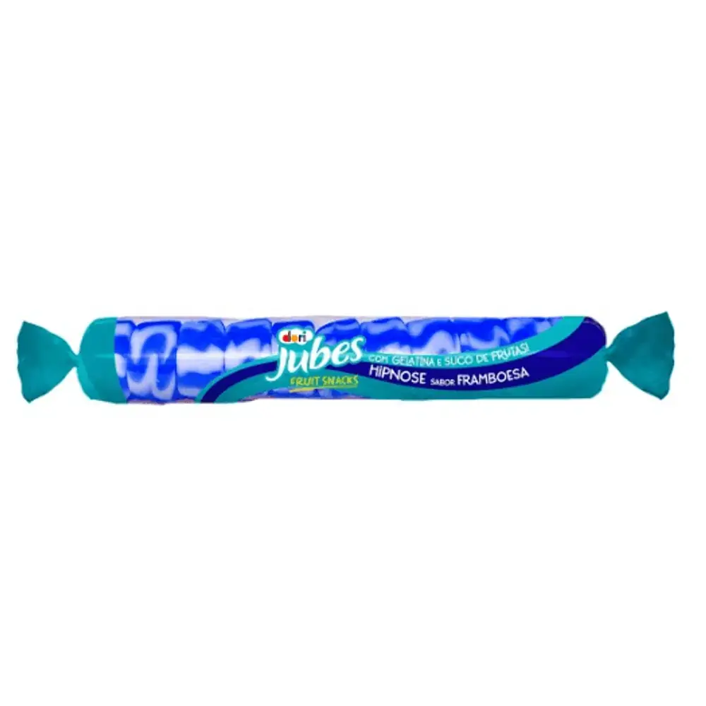 Bala de goma Jubes sabor framboesa com 48g - Dori