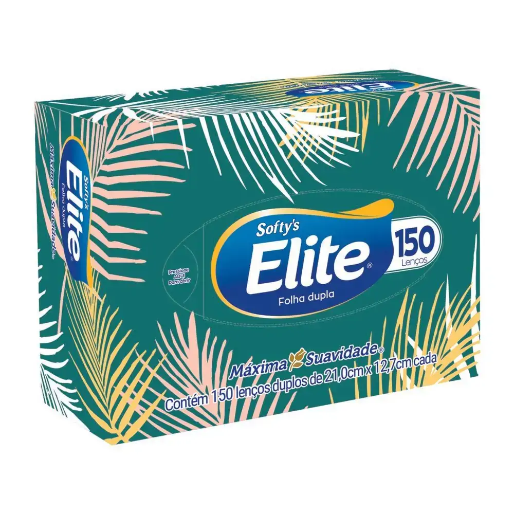 Lenço De Papel Elite 3 Pacotes 150 Folhas Cada