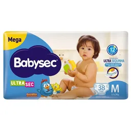 Fralda Babysec Galinha Pintadinha Ultrasec M 38 Unids