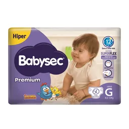 Fralda Babysec Premium G 60 Unids