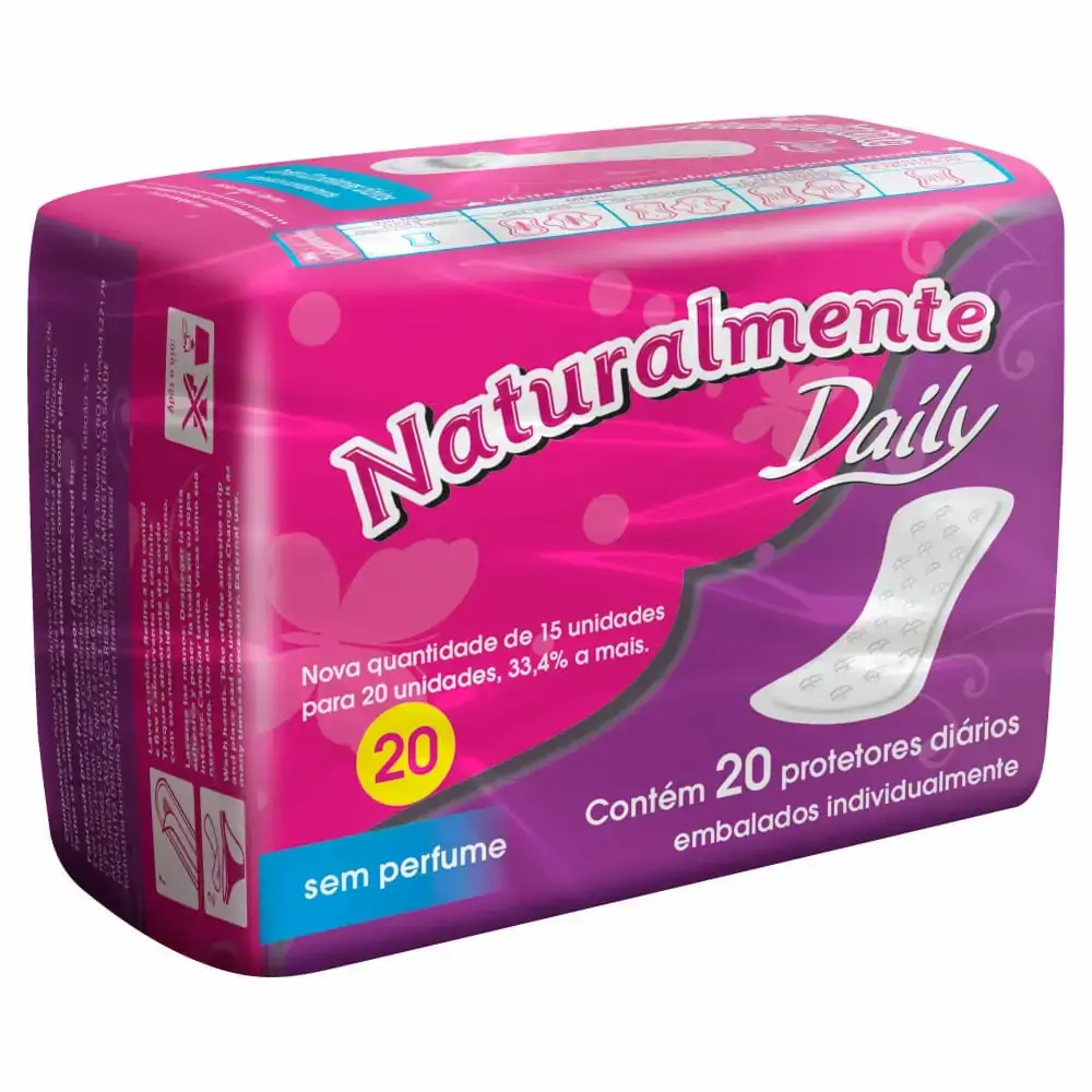 Protetor Diário Naturalmente Daily 20 Un.