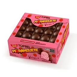 Marshmallow sabor morango caixa com 50 unidades de 18g - Moranguete