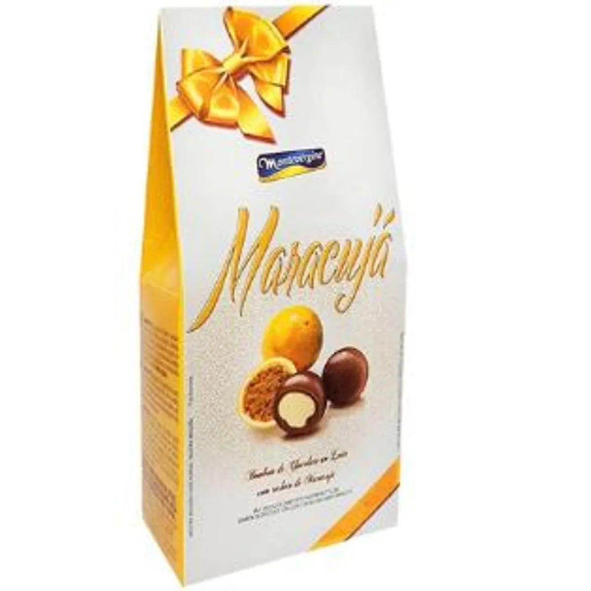 Bombom de chocolate ao leite sabor com recheio de maracujá 100g - Montevergine