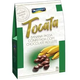 Bananas passas confeitadas com chocolate ao leite 80g - Tocata