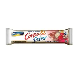 Barra de Cereal sabor Cereja e Cacau com 25g - Corpo e Sabor