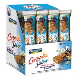 Barra de Cereal sabor Castanha do Pará e Ameixa caixa com 12 unidades de 25g - Corpo e Sabor