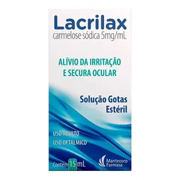 Colírio Lubrificante Lacrilax 5mg/ml 15ml