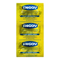 Analgésico e Antialérgico Engov 15mg + 150mg + 150mg + 50mg 6 Comprimidos