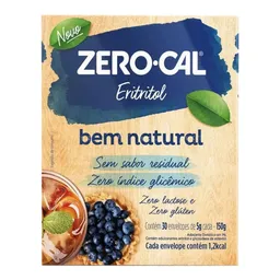 Adoçante em Pó Zero-Cal Eritritol 5g 30 Sachês