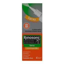 Cloreto De Sódio Rinosoro 50ml Solução Spray