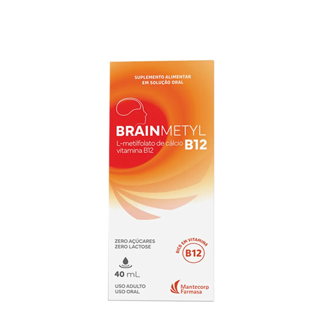 Suplemento Vitamínico Brainmetyl Vitamina B12 40ml Solução Oral Gotas
