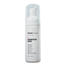 Espuma Facial Simple Organic Sensitive Skin Pele Sensível 150ml