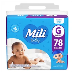 Fralda Mili Baby G 78 Unidades