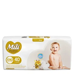 Fralda Mili Love & Care Premium XXG 40 Unidades
