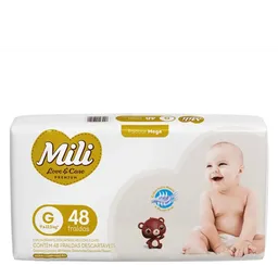 Fralda Mili Love & Care Premium G 48 Unidades