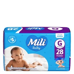 Fralda Mili Baby G 28 Unidades