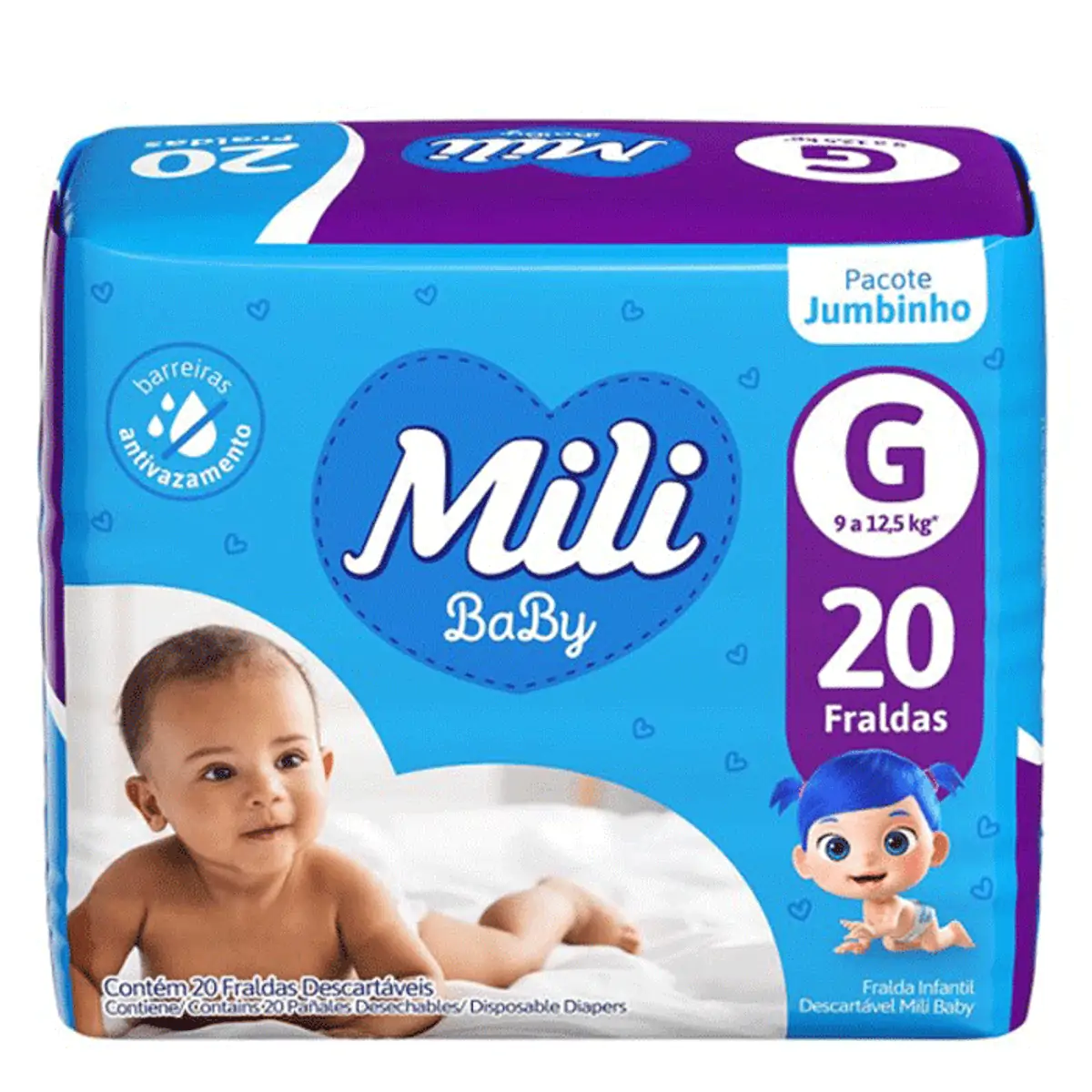 Fralda Mili Baby G 20 Unidades