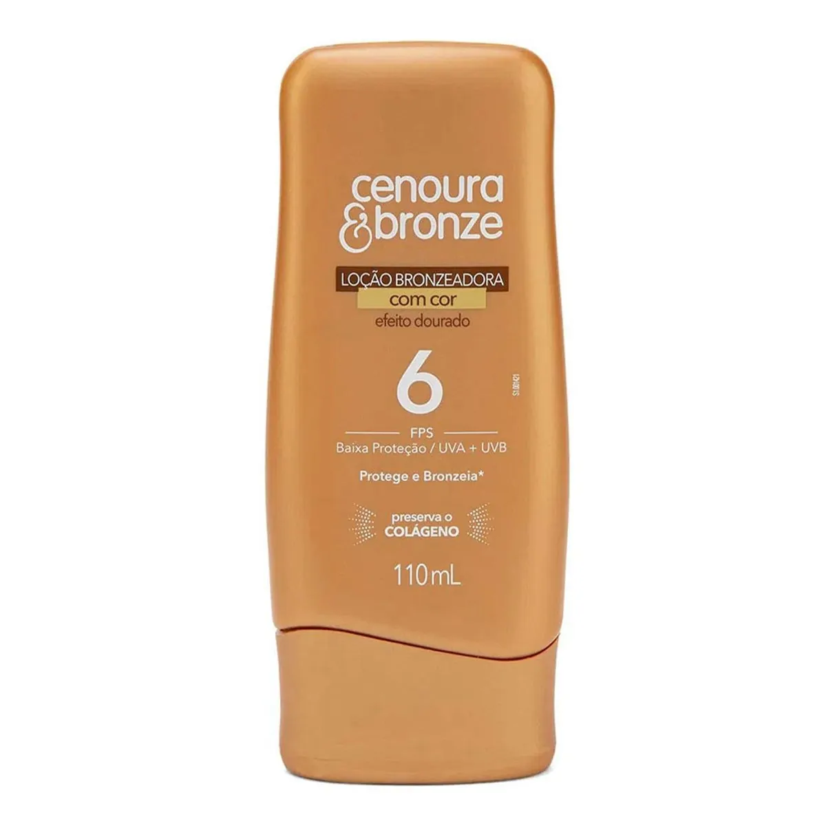Loção Bronzeadora Com Cor Cenoura & Bronze FPS 6 110ml