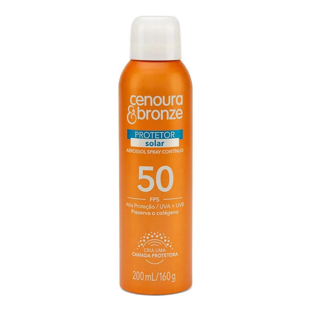 Protetor Solar Cenoura & Bronze FPS50 Aerosol 200ml