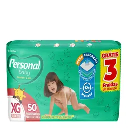 Fralda Personal Baby Protect & Sec XG 50 Unidades