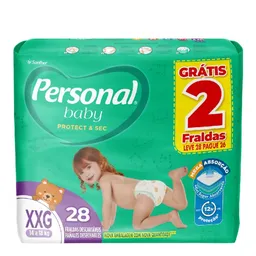 Fralda Personal Baby Protect & Sec XXG 28 Unidades