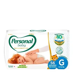 Fralda Personal Baby Premium Protection G 56 Unidades