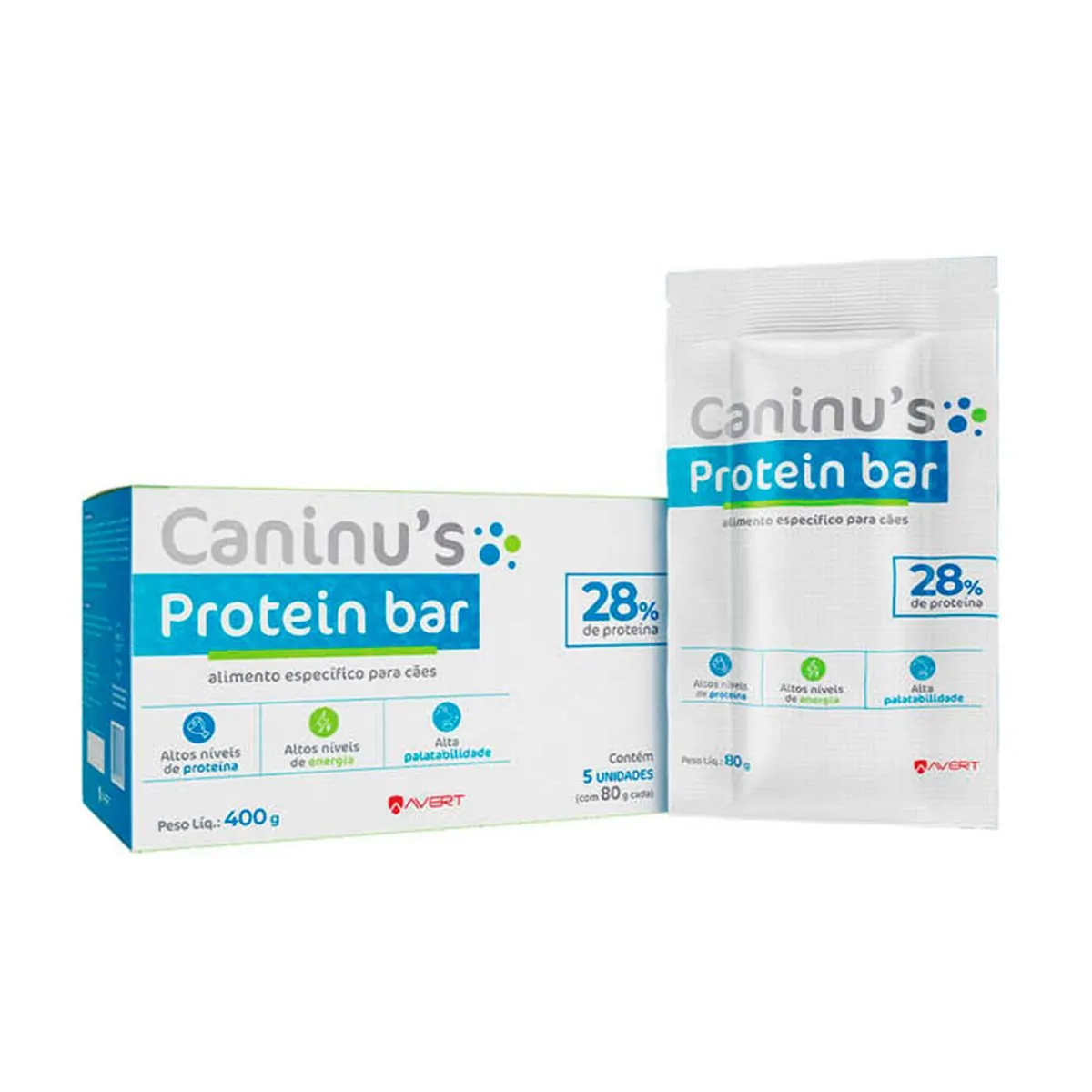 Suplemento Alimentar Avert Caninus Protein Bar 400g