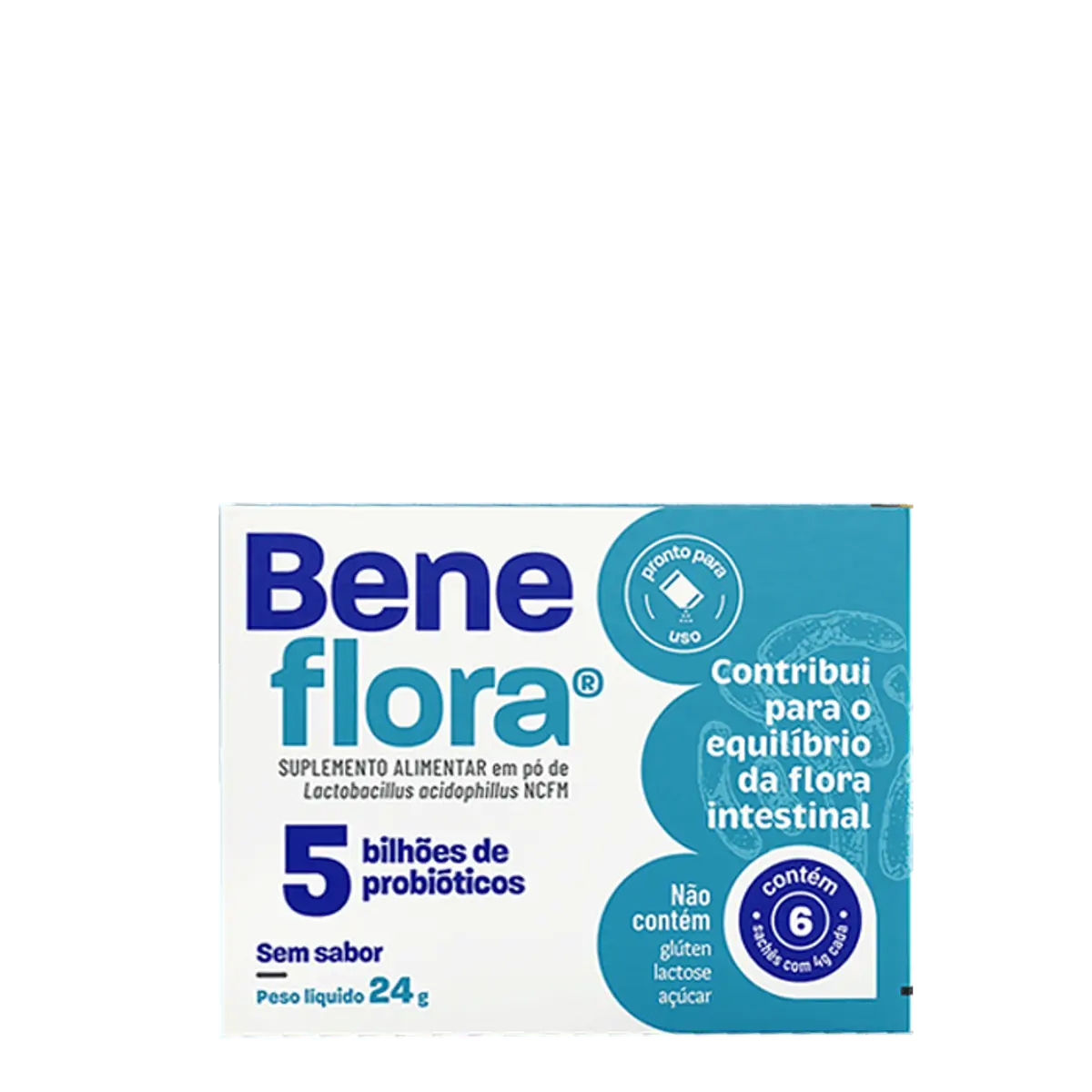 Probiótico Beneflora Sem Sabor 24g em Pó
