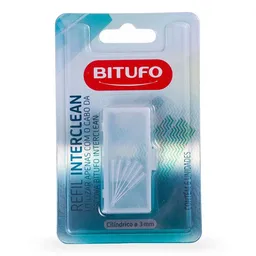 Refil para Escova de Dente Bitufo Interclean Cilíndrico 3mm 6 Unidades