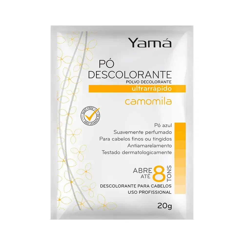 Pó Descolorante Yamá Camomila 50g - Pó Descolorante YAMÁ Camomila 50g
