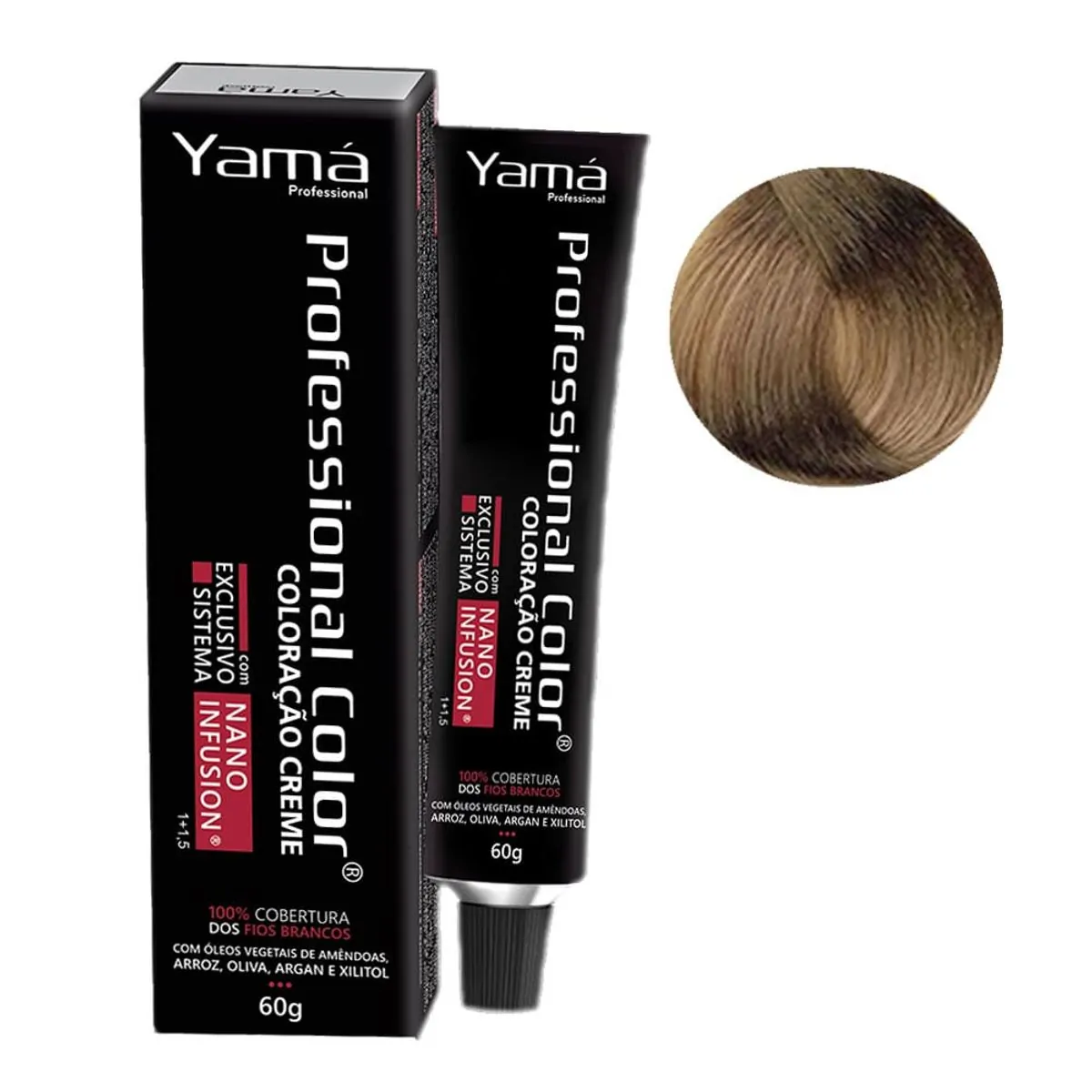 Coloração Professional Color Nano Infusion 8.31 Louro Claro Dourado Acinzentado Yamá