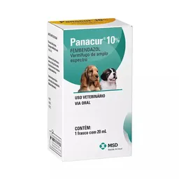 Vermífugo Panacur MSD 10% Suspensão Oral para Cães 20ml