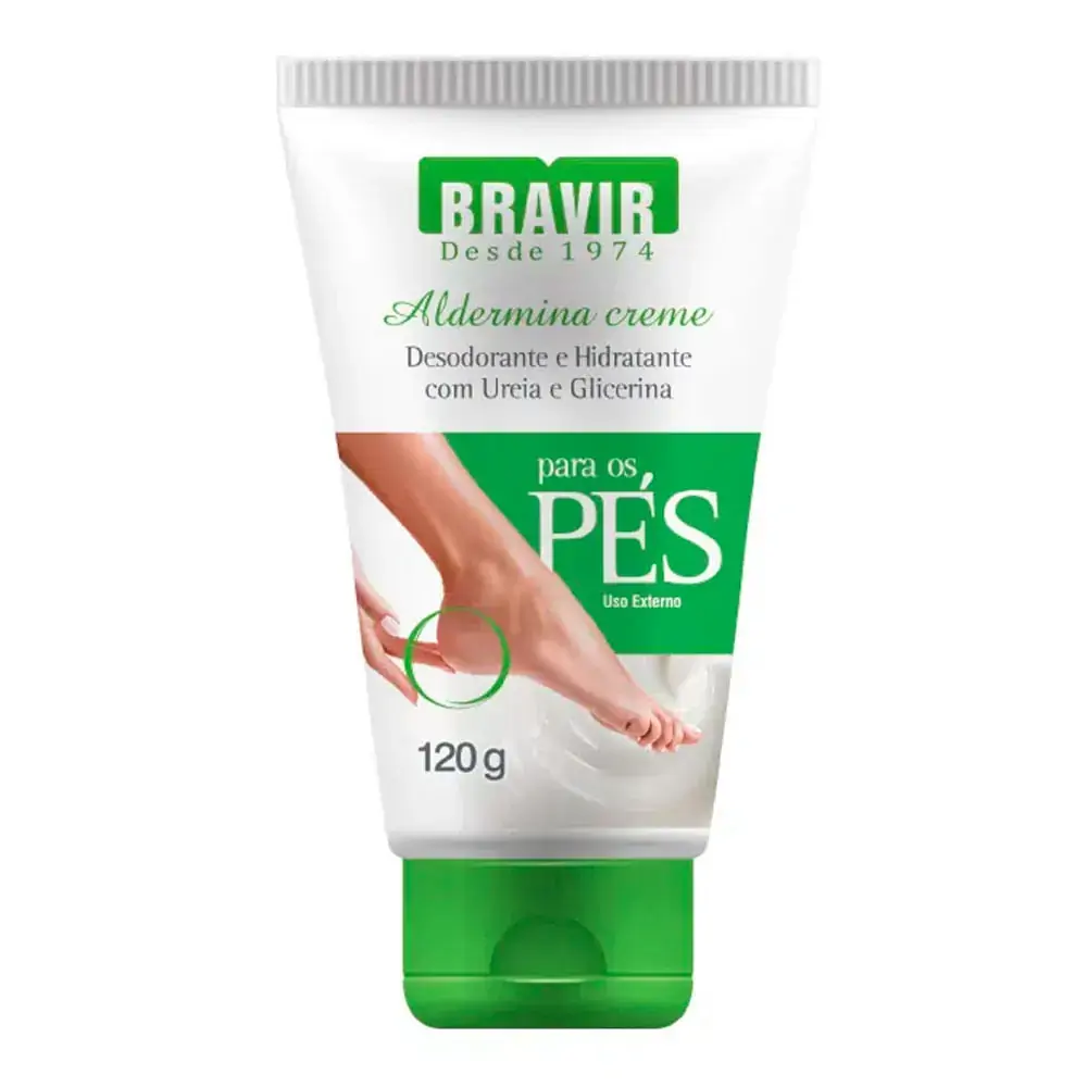 Creme Para Pés Aldermina Bravir 120g