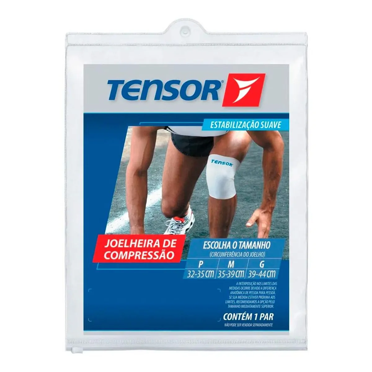 Joelheira compressão Tensor 6001 M Branco